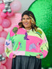 Queen Of Sparkles Licensed Lavender, Pink & Green Wicked Icon Sweatshirt (Reg. and Plus)