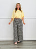 Wide Leg Leopard Drawstring Pants (Reg.)