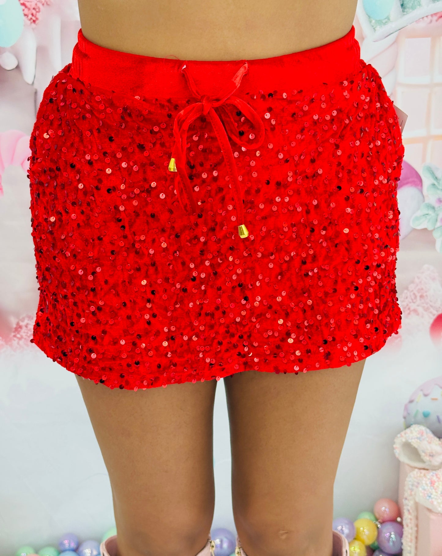 Velvet Hour Sequin Skort- 4 Colors (Reg. and Plus)