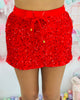 Velvet Hour Sequin Skort- 4 Colors (Reg. and Plus)