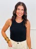 Textured Round Hem Tank Top (Reg.)- 7 Colors