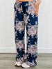 Navy Floral Print Sweatpants (Reg.)
