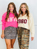 Retro Year Sweater Top (Reg & Plus)-2 Colors