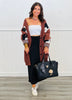 Brown Oversized Yin Yang Cardigan (Reg & Plus)