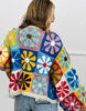 Floral Crochet Open Front Cardigan (Reg.)