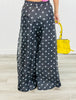 Black Polka Dot Wide Leg Pants (Reg.)