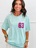 Washed Mint Laser Cut 63 Graphic Tee (Reg.)