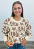 Western Theme Oversized Sweatshirt (Reg.)