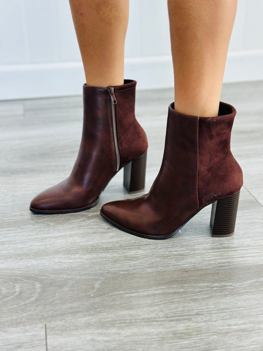 Brown Sleek Sophistication Ankle Boots