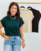 Mock Neck Pullover Top (Reg & Plus)-3 Colors