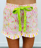 Tropical Glow Ruffle Pajama Set (Reg. and Plus)