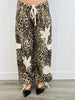 POL Sand Leopard Crochet Lace Patch Pants (Reg.)