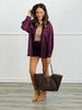 Burgundy Suede Oversized Shacket (Reg.)