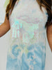 Queen Of Sparkles Tie Dye Logo Tee Dress (Reg. & Plus)