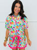 Paradise Blooms Ruffle Pajama Set (Reg. and Plus)