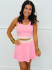Pink/Mint Scallop Active Skort & Bra Set (Reg.)