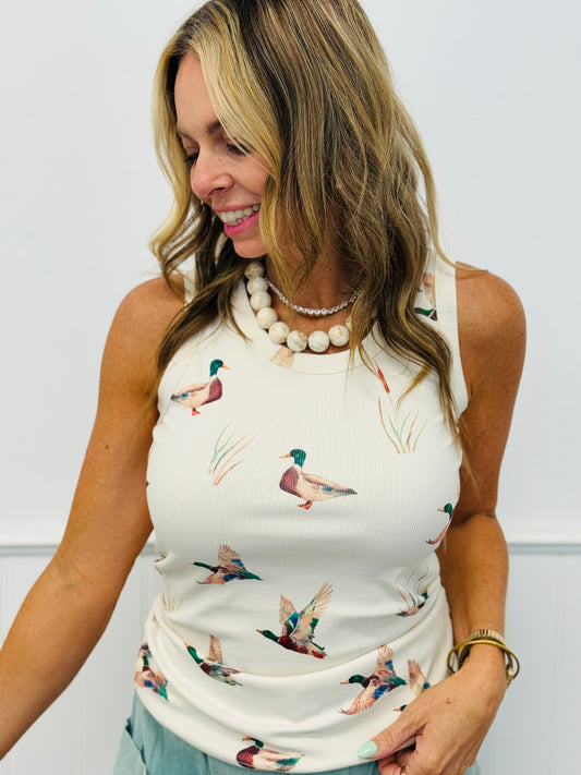 Mallard Duck Printed Tank Top (Reg.)