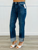 Risen Dark Short And Sweet High Rise Cuffed Jeans (Reg. & Plus)