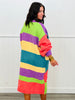 POL Color Block Longline Sweater Cardigan (Reg.)