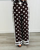 Chocolate/White Polka Dot Shirt & Pants Set (Reg & Plus)