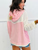 Leopard Stripe Peace Hoodie Top (Reg & Plus)