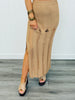 Camel Sleeveless Top & Maxi Skirt Set (Reg.)