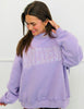 Lavender Proverbs 31:25 Applique Sweatshirt (Reg.)