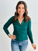 Gold Snap Sweater Top (Reg & Plus)-3 Colors