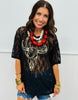 Vintage Longhorn Sheer Lace Top (Reg.) - 3 Colors