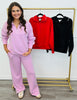 Modal Side Piping Half Zip Top (Reg. and Plus)-3 Colors