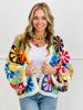 Floral Crochet Open Front Cardigan (Reg.)