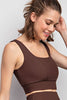 Square Neck Sports Bra (Reg & Plus) - 4 Colors