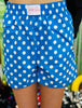 Blue Easy Win Polka Dot Boxer Shorts (Reg. and Plus)