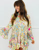 POL Cream Multi Contrast Pattern Mini Dress (Reg.)