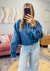 Star Patch Oversized Sweatshirt (Reg.)-2 Colors