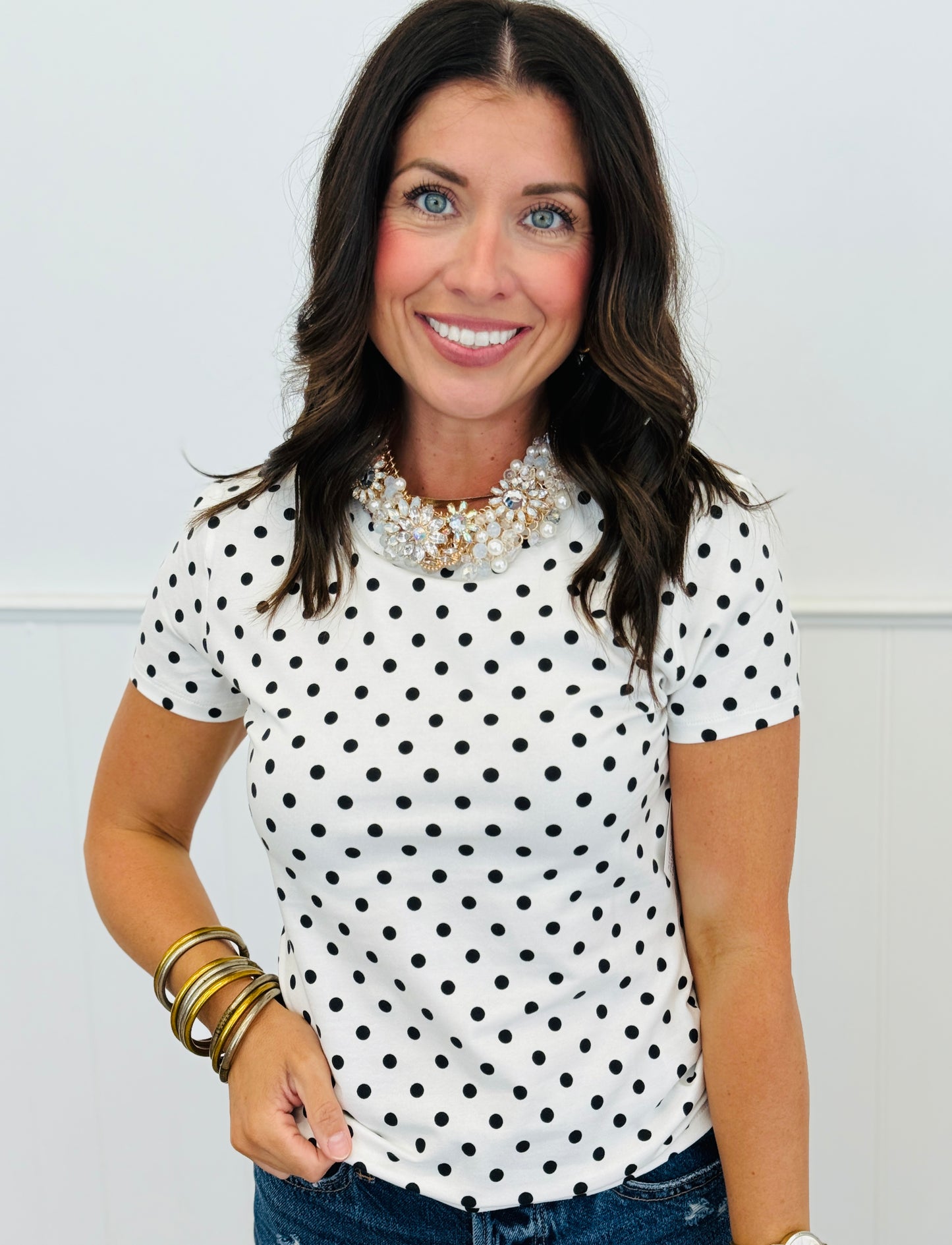 Polka Dot Tee (Reg.)- 5 Colors