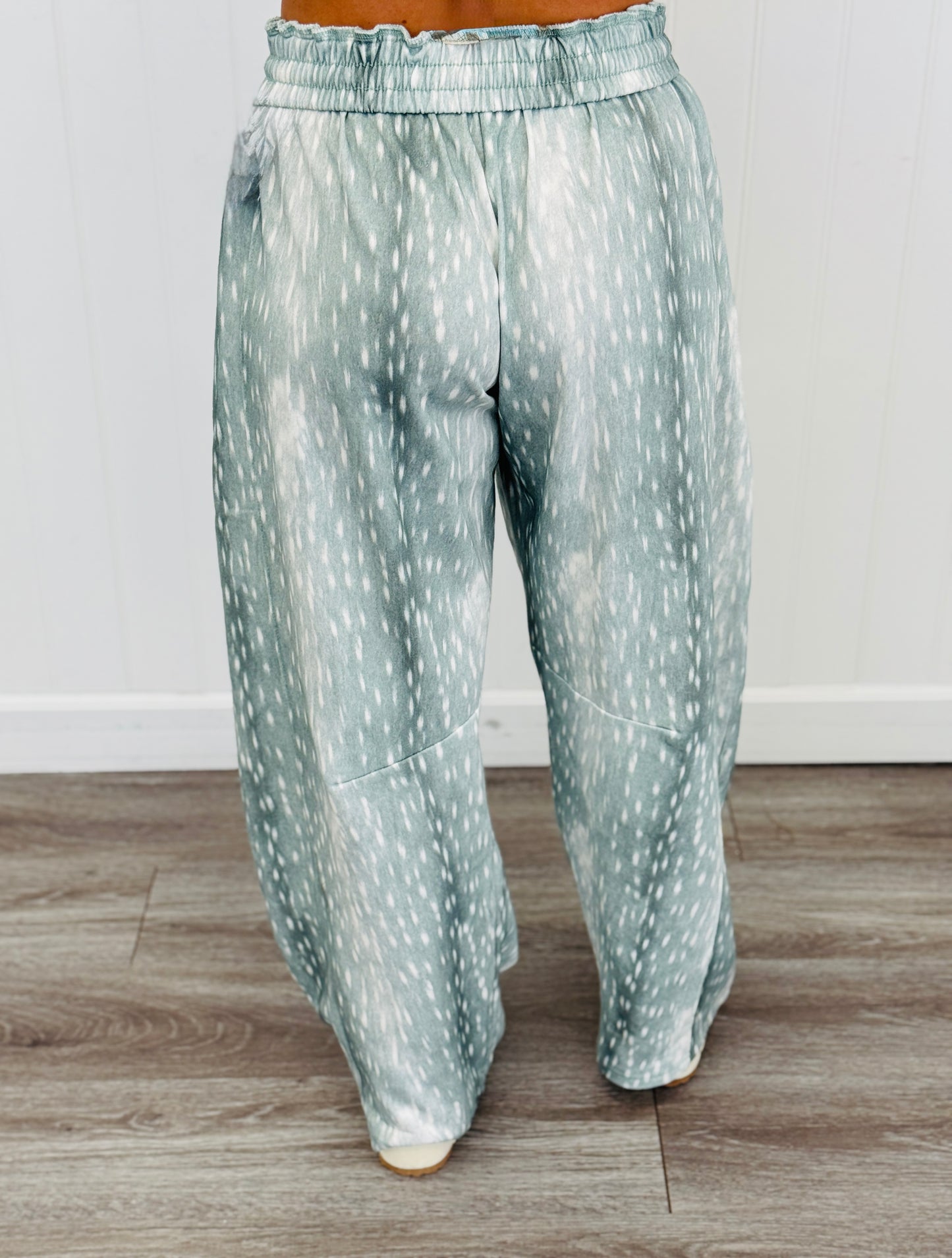 Bambi Print French Terry Barrel Pants (Reg.) - 2 Colors