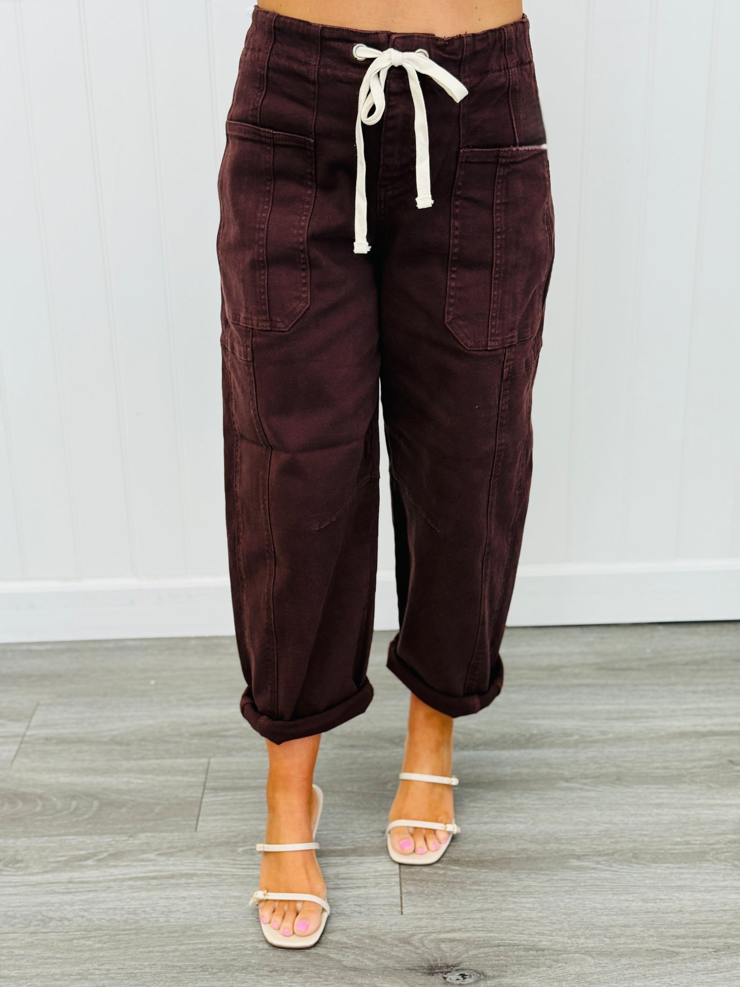 Risen Choco Charm Barrel Jeans (Reg & Plus)