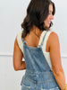 Light Denim Checkerboard Overalls (Reg & Plus)