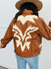 Sienna Brown Faux Leather Studded Jacket (Reg.)