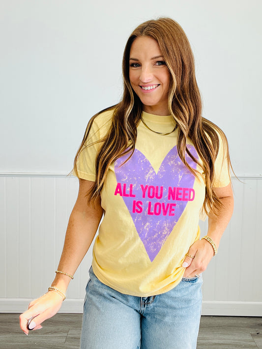 All You Need Is Love Graphic Tee (Reg. and Plus)