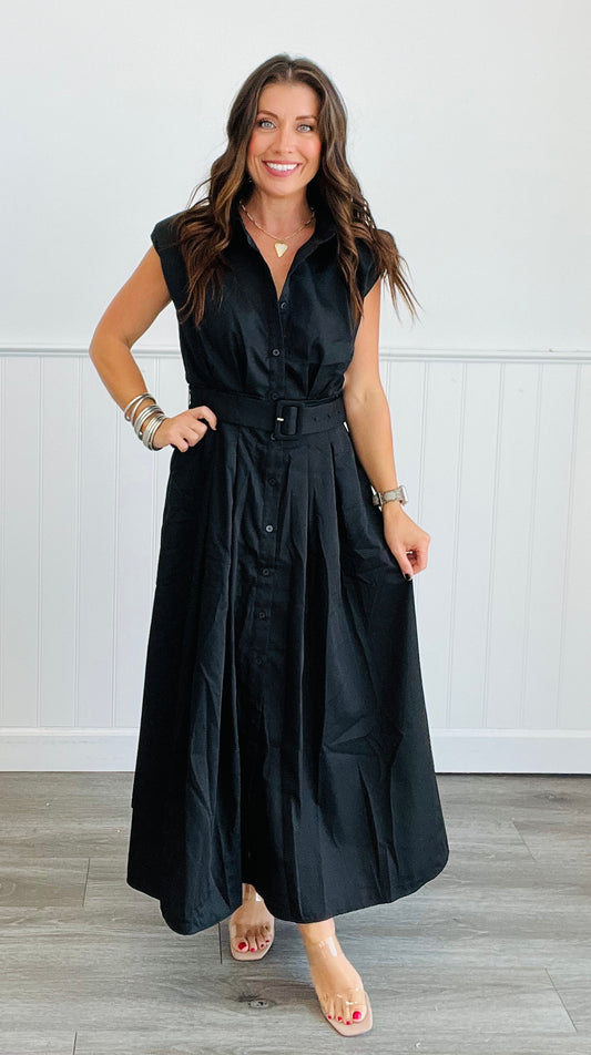 Black All About Me Midi Dress (Reg)