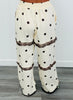 Ivory/Brown Polka Dot Seam Lace Pants (Reg.)