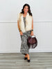 White/Taupe Faux Fur Vest (Reg & Plus)