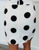 Ivory Luna Orbit Polka Dot Mini Skirt (Reg.)