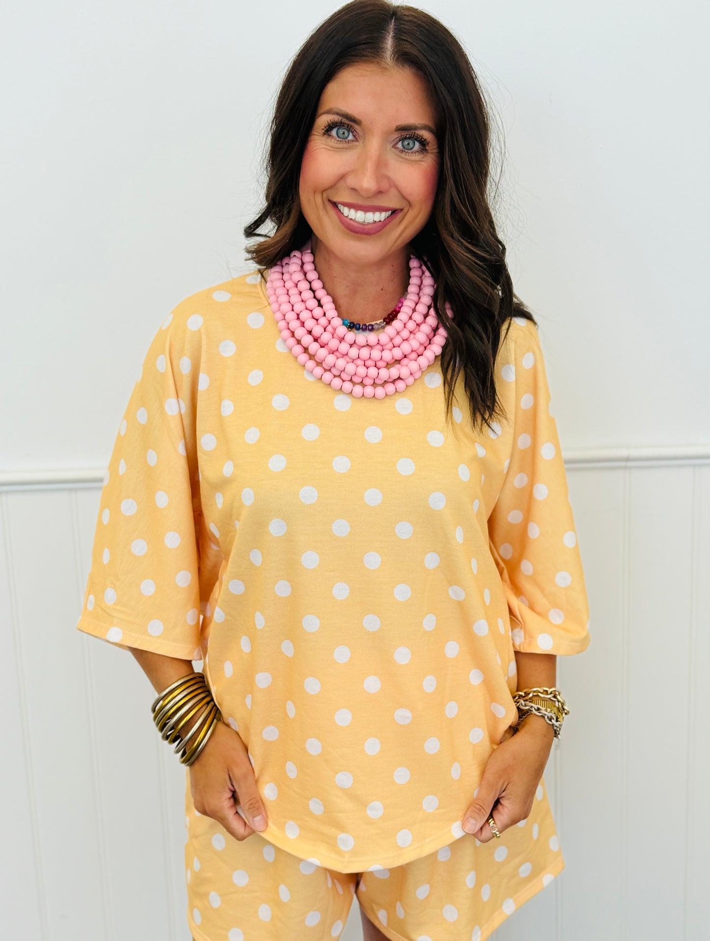 Polka Dot Oversized Top (Reg & Plus) - 5 Colors