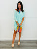 Boho Embroidered Cropped Kaftan Top (2 Colors)
