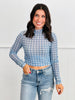 Polka Dot Print Mesh Top (Reg & Plus)-4 Colors