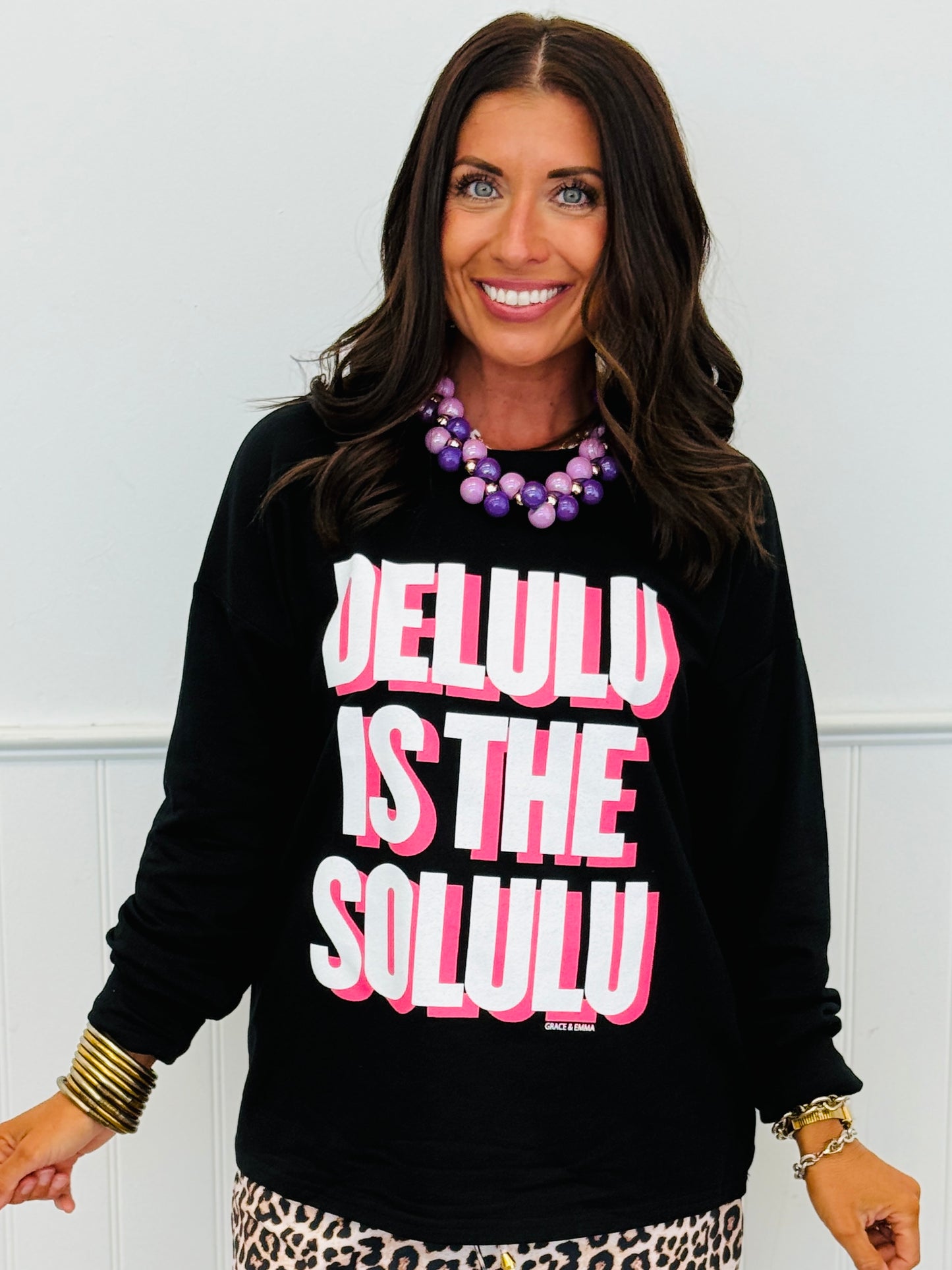 Delulu Is The Solulu Sweatshirt (Reg. and Plus)