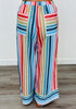 Multi Stripe Wide Leg Pants (Reg.)